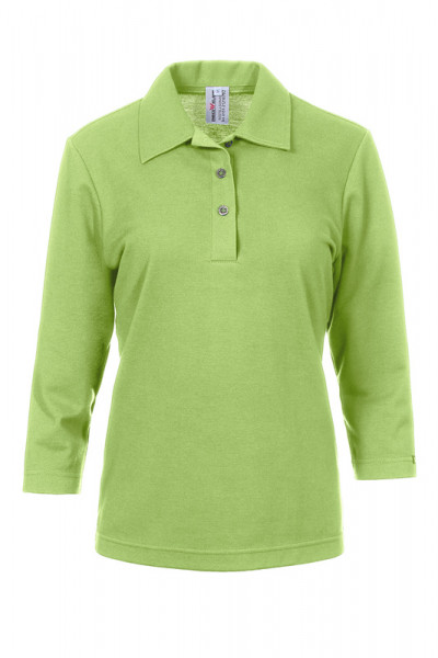 Damen Poloshirt Paula mit dreiviertel Armen in Grün