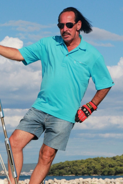 Men's polo shirt Capri in light blue
